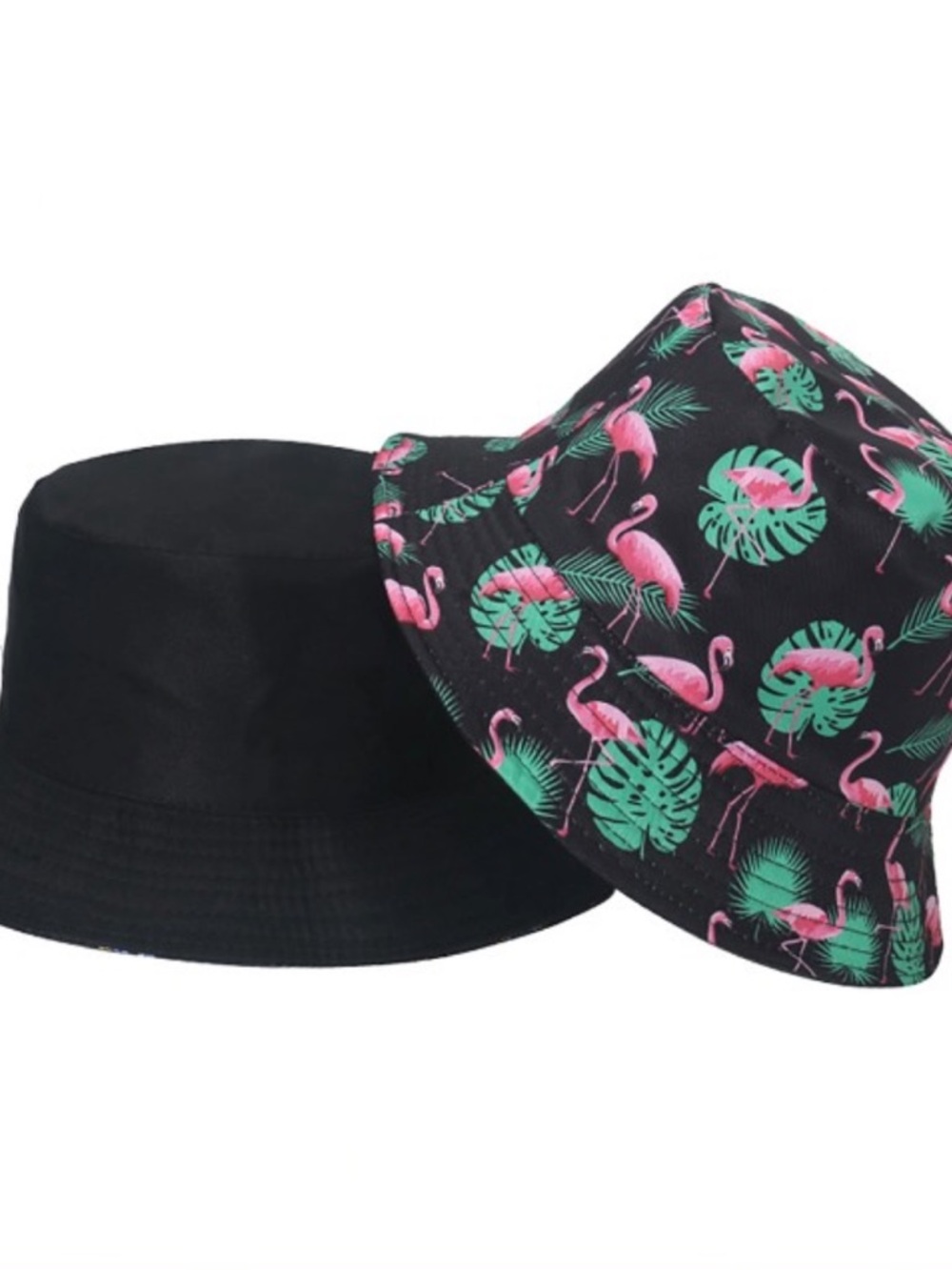 Reversible Flamingo Bucket Hat Sun Hat
